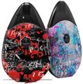 Skin Decal Wrap 2 Pack compatible with Suorin Drop Emo Graffiti VAPE NOT INCLUDED