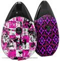 Skin Decal Wrap 2 Pack compatible with Suorin Drop Pink Graffiti VAPE NOT INCLUDED