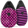 Skin Decal Wrap 2 Pack compatible with Suorin Drop Pink Checkerboard Sketches VAPE NOT INCLUDED