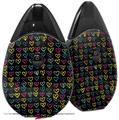 Skin Decal Wrap 2 Pack compatible with Suorin Drop Kearas Hearts Black VAPE NOT INCLUDED