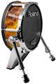 Skin Wrap works with Roland vDrum Shell KD-140 Kick Bass Drum Open Fire (DRUM NOT INCLUDED)