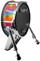 Skin Wrap works with Roland vDrum Shell KD-140 Kick Bass Drum Tie Dye Swirl 107 (DRUM NOT INCLUDED)