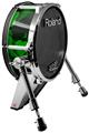 Skin Wrap works with Roland vDrum Shell KD-140 Kick Bass Drum St Patricks Clover Confetti (DRUM NOT INCLUDED)