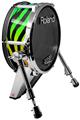 Skin Wrap works with Roland vDrum Shell KD-140 Kick Bass Drum Rainbow Zebra (DRUM NOT INCLUDED)