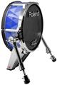Skin Wrap works with Roland vDrum Shell KD-140 Kick Bass Drum Triangle Mosaic Blue (DRUM NOT INCLUDED)