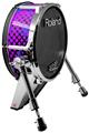 Skin Wrap works with Roland vDrum Shell KD-140 Kick Bass Drum Halftone Splatter Blue Hot Pink (DRUM NOT INCLUDED)