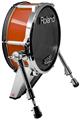 Skin Wrap works with Roland vDrum Shell KD-140 Kick Bass Drum Solids Collection Burnt Orange (DRUM NOT INCLUDED)