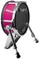 Skin Wrap works with Roland vDrum Shell KD-140 Kick Bass Drum Solids Collection Hot Pink (Fuchsia) (DRUM NOT INCLUDED)