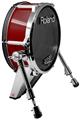 Skin Wrap works with Roland vDrum Shell KD-140 Kick Bass Drum Solids Collection Red Dark (DRUM NOT INCLUDED)