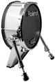 Skin Wrap works with Roland vDrum Shell KD-140 Kick Bass Drum Solids Collection White (DRUM NOT INCLUDED)