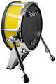 Skin Wrap works with Roland vDrum Shell KD-140 Kick Bass Drum Solids Collection Yellow (DRUM NOT INCLUDED)