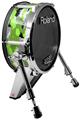 Skin Wrap works with Roland vDrum Shell KD-140 Kick Bass Drum WraptorCamo Digital Camo Neon Green (DRUM NOT INCLUDED)
