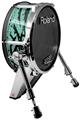 Skin Wrap works with Roland vDrum Shell KD-140 Kick Bass Drum Baja 0040 Seafoam Green (DRUM NOT INCLUDED)