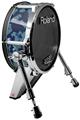 Skin Wrap works with Roland vDrum Shell KD-140 Kick Bass Drum WraptorCamo Old School Camouflage Camo Navy (DRUM NOT INCLUDED)