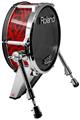 Skin Wrap works with Roland vDrum Shell KD-140 Kick Bass Drum Folder Doodles Red (DRUM NOT INCLUDED)