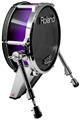 Skin Wrap works with Roland vDrum Shell KD-140 Kick Bass Drum Smooth Fades Purple Black (DRUM NOT INCLUDED)