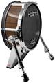 Skin Wrap works with Roland vDrum Shell KD-140 Kick Bass Drum Wooden Barrel (DRUM NOT INCLUDED)