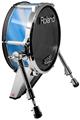Skin Wrap works with Roland vDrum Shell KD-140 Kick Bass Drum Paint Blend Blue (DRUM NOT INCLUDED)