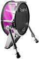 Skin Wrap works with Roland vDrum Shell KD-140 Kick Bass Drum Paint Blend Hot Pink (DRUM NOT INCLUDED)