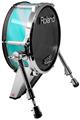 Skin Wrap works with Roland vDrum Shell KD-140 Kick Bass Drum Paint Blend Teal (DRUM NOT INCLUDED)