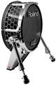 Skin Wrap works with Roland vDrum Shell KD-140 Kick Bass Drum Mesh Metal Hex 02 (DRUM NOT INCLUDED)