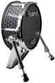Skin Wrap works with Roland vDrum Shell KD-140 Kick Bass Drum Mesh Metal Hex (DRUM NOT INCLUDED)