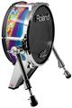 Skin Wrap works with Roland vDrum Shell KD-140 Kick Bass Drum Rainbow Music (DRUM NOT INCLUDED)