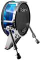 Skin Wrap works with Roland vDrum Shell KD-140 Kick Bass Drum Cubic Shards Blue (DRUM NOT INCLUDED)