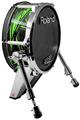 Skin Wrap works with Roland vDrum Shell KD-140 Kick Bass Drum Baja 0032 Neon Green (DRUM NOT INCLUDED)