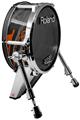 Skin Wrap works with Roland vDrum Shell KD-140 Kick Bass Drum Baja 0014 Burnt Orange (DRUM NOT INCLUDED)