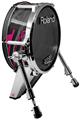 Skin Wrap works with Roland vDrum Shell KD-140 Kick Bass Drum Baja 0014 Hot Pink (DRUM NOT INCLUDED)