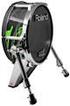 Skin Wrap works with Roland vDrum Shell KD-140 Kick Bass Drum Baja 0014 Neon Green (DRUM NOT INCLUDED)