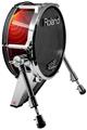 Skin Wrap works with Roland vDrum Shell KD-140 Kick Bass Drum Quasar Fire (DRUM NOT INCLUDED)