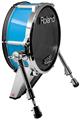 Skin Wrap works with Roland vDrum Shell KD-140 Kick Bass Drum Solids Collection Blue Neon (DRUM NOT INCLUDED)