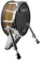 Skin Wrap works with Roland vDrum Shell KD-140 Kick Bass Drum Exotic Wood Zebra Wood (DRUM NOT INCLUDED)