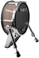 Skin Wrap works with Roland vDrum Shell KD-140 Kick Bass Drum Exotic Wood White Oak (DRUM NOT INCLUDED)