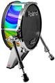 Skin Wrap works with Roland vDrum Shell KD-140 Kick Bass Drum Rainbow Swirl (DRUM NOT INCLUDED)