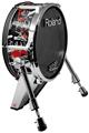 Skin Wrap works with Roland vDrum Shell KD-140 Kick Bass Drum Emo Graffiti (DRUM NOT INCLUDED)