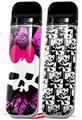 Skin Decal Wrap 2 Pack for Smok Novo v1 Pink Diamond Skull VAPE NOT INCLUDED