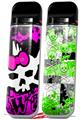 Skin Decal Wrap 2 Pack for Smok Novo v1 Punk Skull Princess VAPE NOT INCLUDED