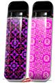 Skin Decal Wrap 2 Pack for Smok Novo v1 Pink Floral VAPE NOT INCLUDED