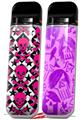 Skin Decal Wrap 2 Pack for Smok Novo v1 Pink Skulls and Stars VAPE NOT INCLUDED