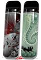 Skin Decal Wrap 2 Pack for Smok Novo v1 Ultra Fractal VAPE NOT INCLUDED