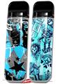 Skin Decal Wrap 2 Pack for Smok Novo v1 SceneKid Blue VAPE NOT INCLUDED