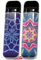 Skin Decal Wrap 2 Pack for Smok Novo v1 Tie Dye Purple Stars VAPE NOT INCLUDED