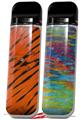 Skin Decal Wrap 2 Pack for Smok Novo v1 Tie Dye Bengal Belly Stripes VAPE NOT INCLUDED