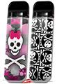 Skin Decal Wrap 2 Pack for Smok Novo v1 Princess Skull Heart Pink VAPE NOT INCLUDED