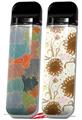 Skin Decal Wrap 2 Pack for Smok Novo v1 Flowers Pattern 03 VAPE NOT INCLUDED