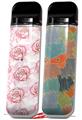 Skin Decal Wrap 2 Pack for Smok Novo v1 Flowers Pattern Roses 13 VAPE NOT INCLUDED