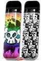 Skin Decal Wrap 2 Pack for Smok Novo v1 Cartoon Skull Rainbow VAPE NOT INCLUDED